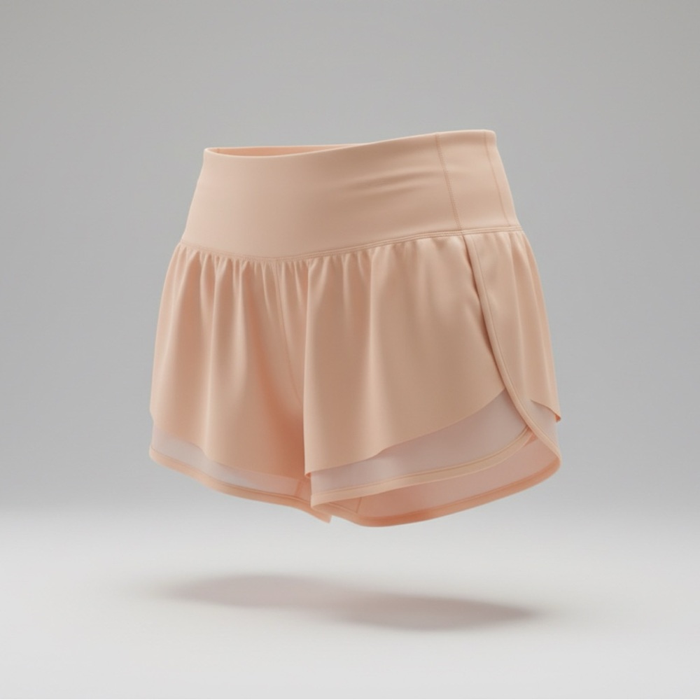 Lululemon Speed Up Shorts Size 8 Bright Peach High Rise Lined
